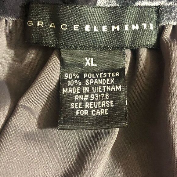 Grace Elements Open Front Ruffle Draped Jacket Gray XL - Picture 3 of 4